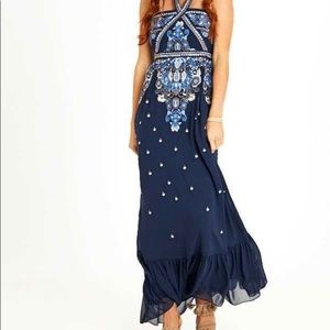 Embroidered Maxi Dress